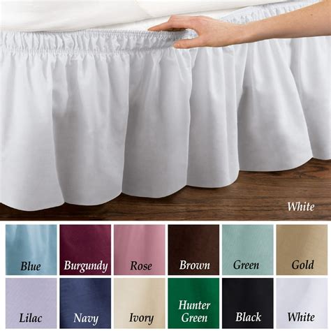 Queen dust ruffle - French Ruffled Bed Skirt-Durable & Stiff- Thick Flossed Velvet-Bed Valance- Dust Ruffle Elastic Wrap Around Bedskirt for Easy Fitting Queen. (43) $38.99. FREE shipping. 